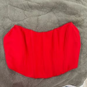 Red corset used once